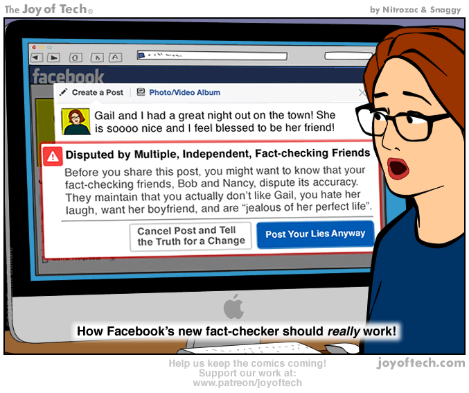 How Facebook's new fact checker should really work...