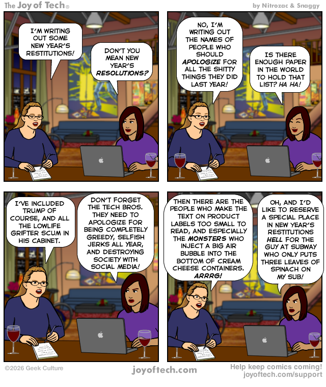 New Year's Restitutions!